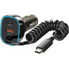 BWOO CC96C Pd Car Charger 1x USB-C 1 x Usb Port 30W gray