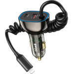 BWOO CC96L Pd Car Charger 1x USB-C - Lightning Port 30W gray