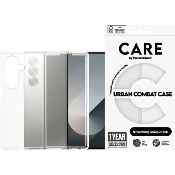 PanzerGlass Care By Flagship Urban Combat Case For Samsung Galaxy Z Fold7 Transparent - (CR60744)