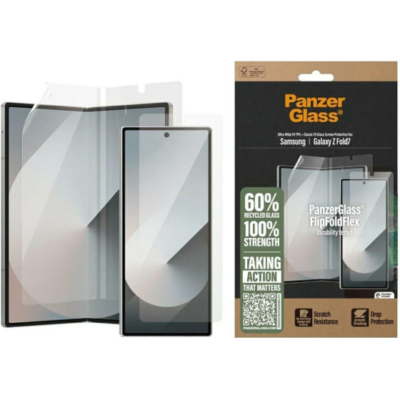 PanzerGlass Protective Set Flipfoldflex 2-in-1 Classic Fit Glass + Ultra-Wide Fit Tpu Film For Samsu - (PG76511)