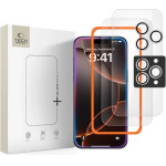 Tech-Protect Easy Set+ 3-Pack Tempered Glass For Iphone 16 Pro / 17 Pro - Transparent - (28321-0)