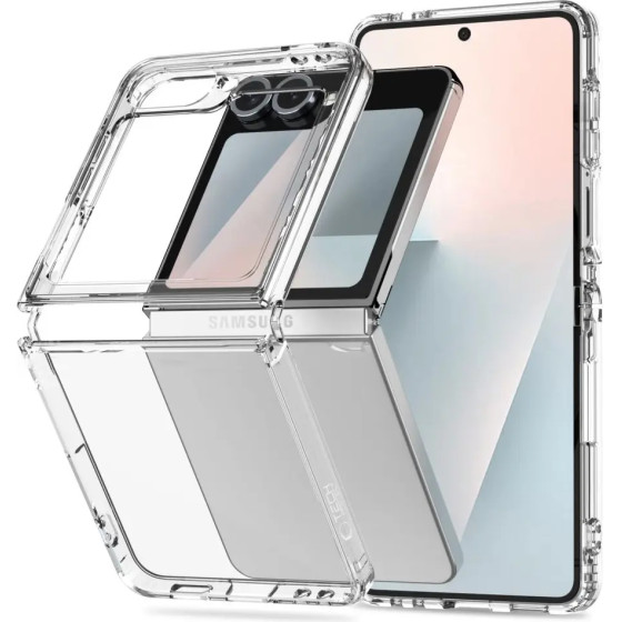 Tech-Protect Flexair Hybrid Case For Samsung Galaxy Z Flip 6 / 7 Fe - Transparent - (28163-0)
