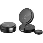 Havit - 3in1 Wireless Charging Station (W3100) - For Phone/iWatch/Earbuds, Foldable, 15W - Black