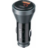 Havit - Car Charger (CC2017) - Type-C, USB, 45W, 3A, Visible Internal Structural Design - Black / Blue