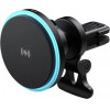 Havit - Car Holder With Wireless Charging (W3032) - With Blue Light, For Air Vent, 15W - Black