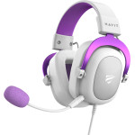 Havit - Gaming Headphones (H2002d) - Detachable Microphone, 53mm Speaker, Compatible With PS4/XBOX, Jack 3.5mm, 2m - Purple - (H2002d;PURPLE)