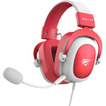 Havit - Gaming Headphones (H2002d) - Detachable Microphone, 53mm Speaker, Compatible With PS4/XBOX, Jack 3.5mm, 2m - Red - (H2002d;RED)