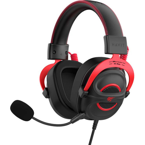 Havit - Gaming Headphones - Detachable Microphone, 60mm Speaker, For PS4/PS5/XBOX, Jack 3.5mm, 2m - Black - (H2002E Pro)
