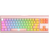 Havit - Gaming Keyboard (KB896L) - USB-C, With Rgb Lights, 71 Keys, 1.2m, 350mA, 5V - Pink - (KB896L;PINK)