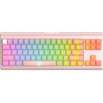 Havit - Gaming Keyboard (KB896L) - USB-C, With Rgb Lights, 71 Keys, 1.2m, 350mA, 5V - Pink - (KB896L;PINK)