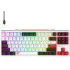 Havit - Gaming Keyboard (KB902L) - USB-C, With Rgb Lights, 1.8m, 200mA - Black / White / Red