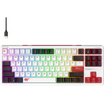 Havit - Gaming Keyboard (KB902L) - USB-C, With Rgb Lights, 1.8m, 200mA - Black / White / Red