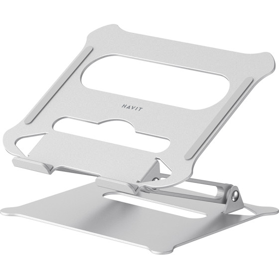 Havit - Laptop Holder - Adjustable, Aluminum Alloy - Silver - (H740)