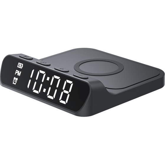 Havit - Phone Wireless Charger (W3031) - With Clock Display, 15W - Black