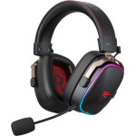 Havit - Wireless Headphones (H2039BG) - For Gaming, Over-ear, Bluetooth, Microphone, LED, 1050mAh, Type-C - Black / Ochre