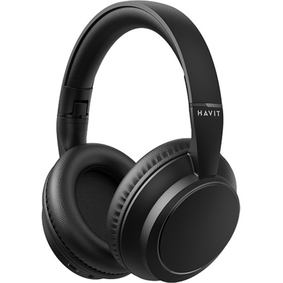 Havit - Wireless Headphones (H619BT) - On-ear, Bluetooth V5.4, ENC, 3 Eq Modes, 400mAh, Type-C, Button Control - Black - (H619BT;BLACK)