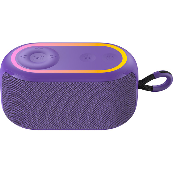 Havit - Wireless Speaker (SK809BT) - USB-C, Bluetooth 5.3, TWS, TF, USB, FM, AUX, Hands-Free Call, RGB, IPX5, 1200mAh - Violet - (SK809BT;VIOLET)