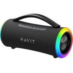 Havit - Wireless Speaker (SK834BT) - Type-C, Bluetooth 5.3, TWS, TF, FM, USB, Rgb Lights, IPX6, 4000mAh - Black