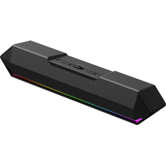 Havit - Wireless Speaker - For Gaming, USB-C, Bluetooth 5.3, TWS, Led Lights, AUX, TF, USB, 10W, 1200mAh - Black - (SK772BT)