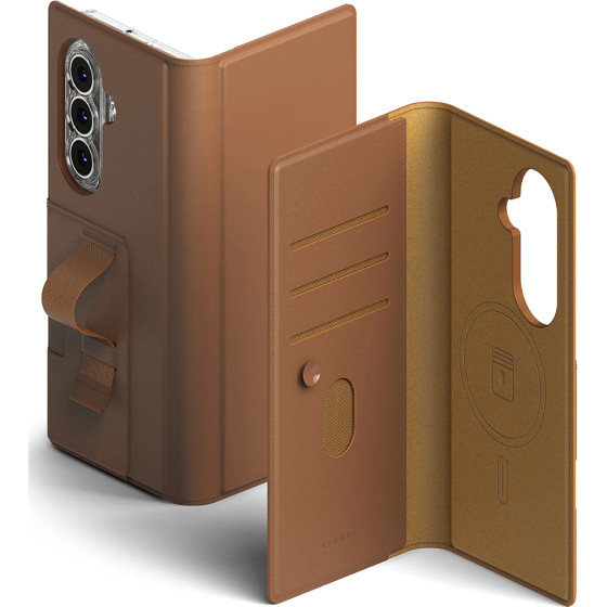 Ringke - Folio Grip Wallet Magnetic - Samsung Galaxy Z Fold7 - Brown