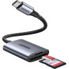 Ugreen USB-C Card Reader CM401, Sd - microSD, Grey