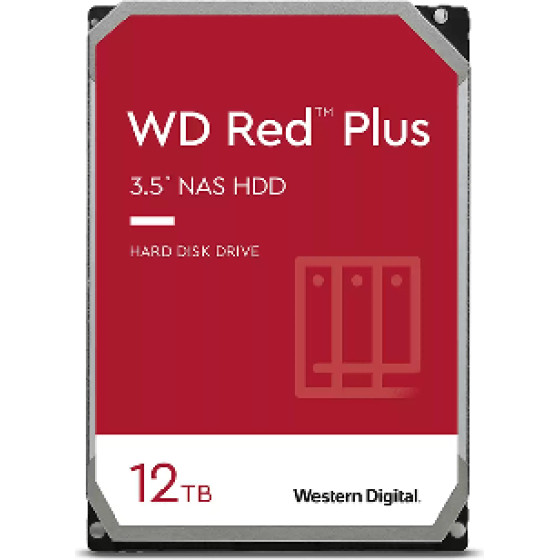 Western Digital Hdd Red Plus 12TB 3.5 Sata 512MB - (WD120EFGX)