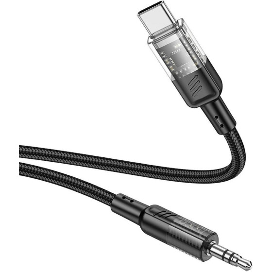 Hoco Cable Aux Jack 3,5 Mm To Usb C 1,2 m UPA27 black