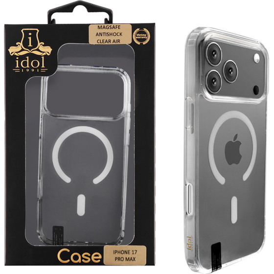 Idol 1991 ���� Iphone 17 Pro Max 6.9'' Magsafe Antishock Clear Air Back Cover Tpu Camera Guard �������