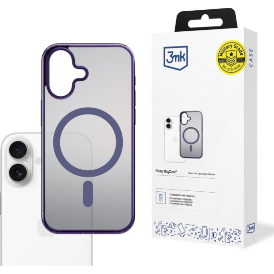 3MK Etui Frosty Magcase Do Apple Iphone 17 fioletowy