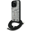 Karl Lagerfeld Case Crossbody Grained Pattern & Logo For Iphone 16 Pro Max Grey - (KLHCP16XPGGRMPCG)