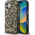 Karl Lagerfeld Case Iml Leopard Pattern Magsafe For Iphone 16 Brown - (KLHMP16SHDLEOICW)