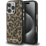 Karl Lagerfeld Case Iml Leopard Pattern Magsafe For Iphone 16 Pro Brown - (KLHMP16LHDLEOICW)