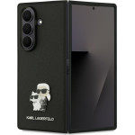 Karl Lagerfeld Case Saffiano Karl&Choupette Pin For Samsung Galaxy Z Fold7 Black - (KLHCZFD7SAPKCNPK)