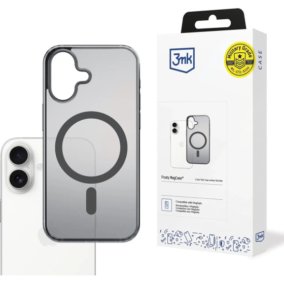 3MK Protection 3MK Frosty Magcase For Iphone 17 - Black - (W-3FrMaCaBl-AIP17-0)