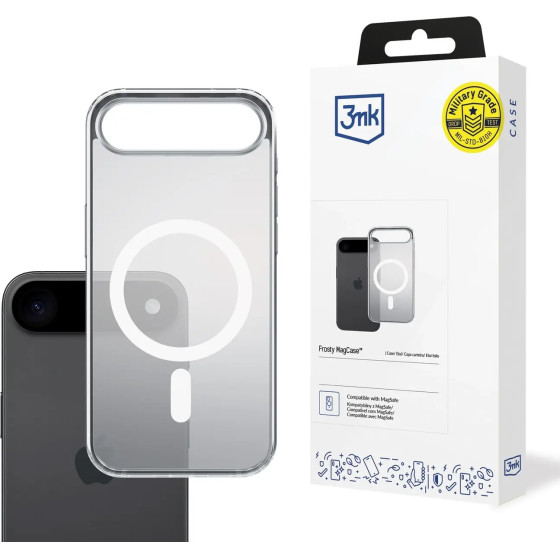 3MK Protection 3MK Frosty Magcase For Iphone 17 Air - White - (W-3FrMaCaWh-AI17A-0)