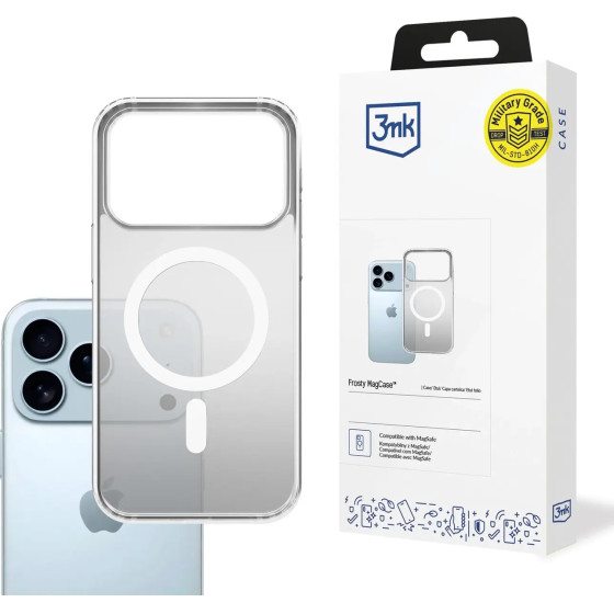 3MK Protection 3MK Frosty Magcase For Iphone 17 Pro - White - (W-3FrMaCaWh-AIP17P-0)