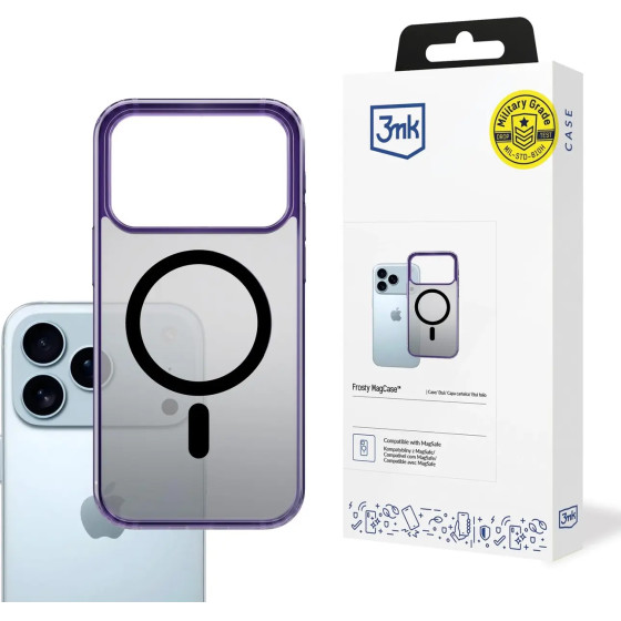 3MK Protection 3MK Frosty Magcase For Iphone 17 Pro Max - Purple - (W-3FrMaCaPu-IP17PM-0)