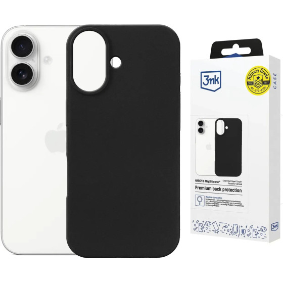 3MK Protection 3MK Hardy Magsilicone Case For Apple Iphone 17 - Black - (W-3SiMagGh-AIP17-0)