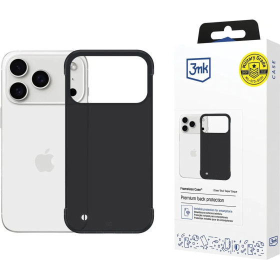 3MK Protection 3MK Just20g Matt Case For Apple Iphone 17 Pro - Matte Black - (W-3FrMatCas-AIP17P-0)