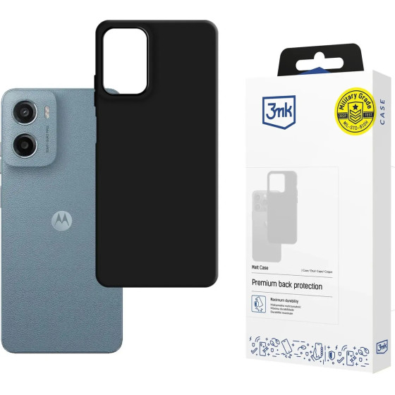 3MK Protection 3MK Matt Case For Motorola Moto G05 / E15 G4 - Matte Black - (W-3MatCas-MMG05-0)