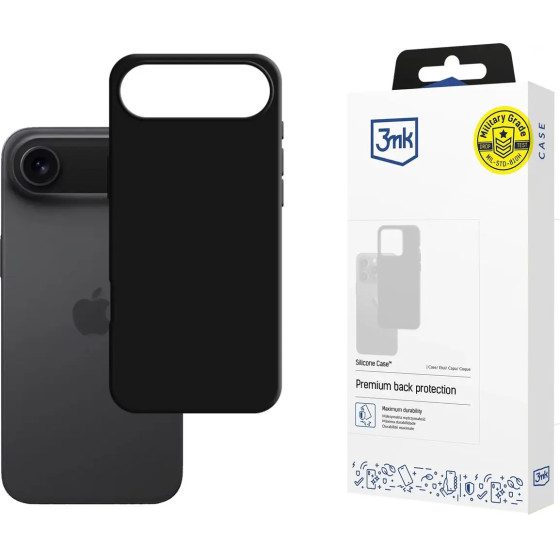 3MK Protection 3MK Silicone Case For Iphone 17 Air - Black - (W-3SilCa-AI17A-0)