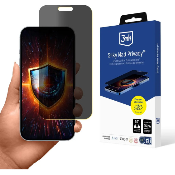 3MK Protection 3MK Silky Matt Privacy Screen Protector For Apple Iphone 17 Pro - (W-3SlMatPv-AIP17P-0)