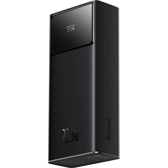 Baseus Enerfill FP41 30000mAh 22.5W Power Bank With Simple USB-A - USB-C 3A 30cm Cable - Black - (E0027K00)