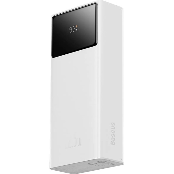 Baseus Enerfill FP41 30000mAh 22.5W Powerbank With Simple USB-A - USB-C 3A 30cm Cable - White - (E0027K01)