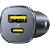 Baseus Gotrip USB-C / USB-A 30W Car Charger - Black - (C00072300123-00)