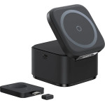 Baseus Magpro 3in1 25W Magsafe Compatible Inductive Charger For Phone And Smartwatch - Black - (P10264100123-01)