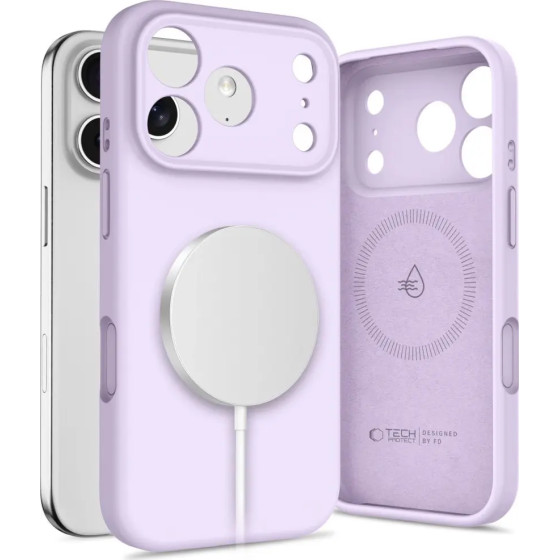 Tech-Protect Silicone Magsafe Case For Iphone 17 Pro - Purple - (28403-0)