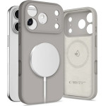 Tech-Protect Silicone Magsafe Case For Iphone 17 Pro Max - Gray - (28412-0)