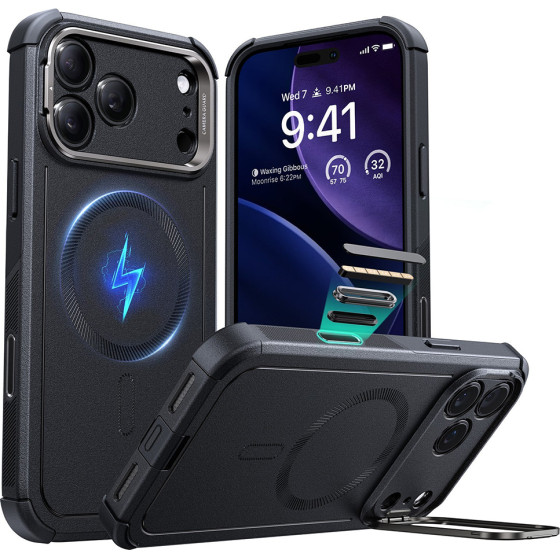 ESR - Cyber Armor Kickstand - Iphone 17 Pro Max - Black
