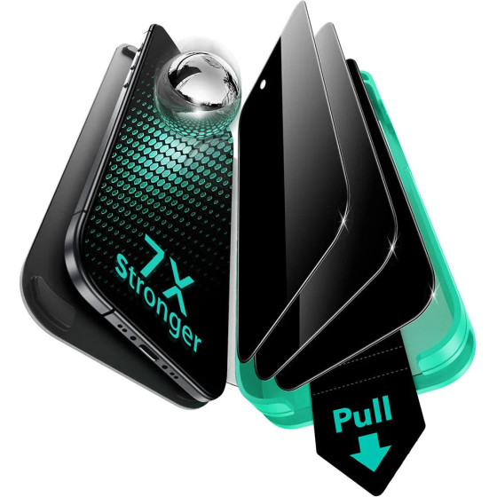 ESR - Privacy Armorite Screen Protector Ultrafit (3 pack) - Iphone 17 Air - Black